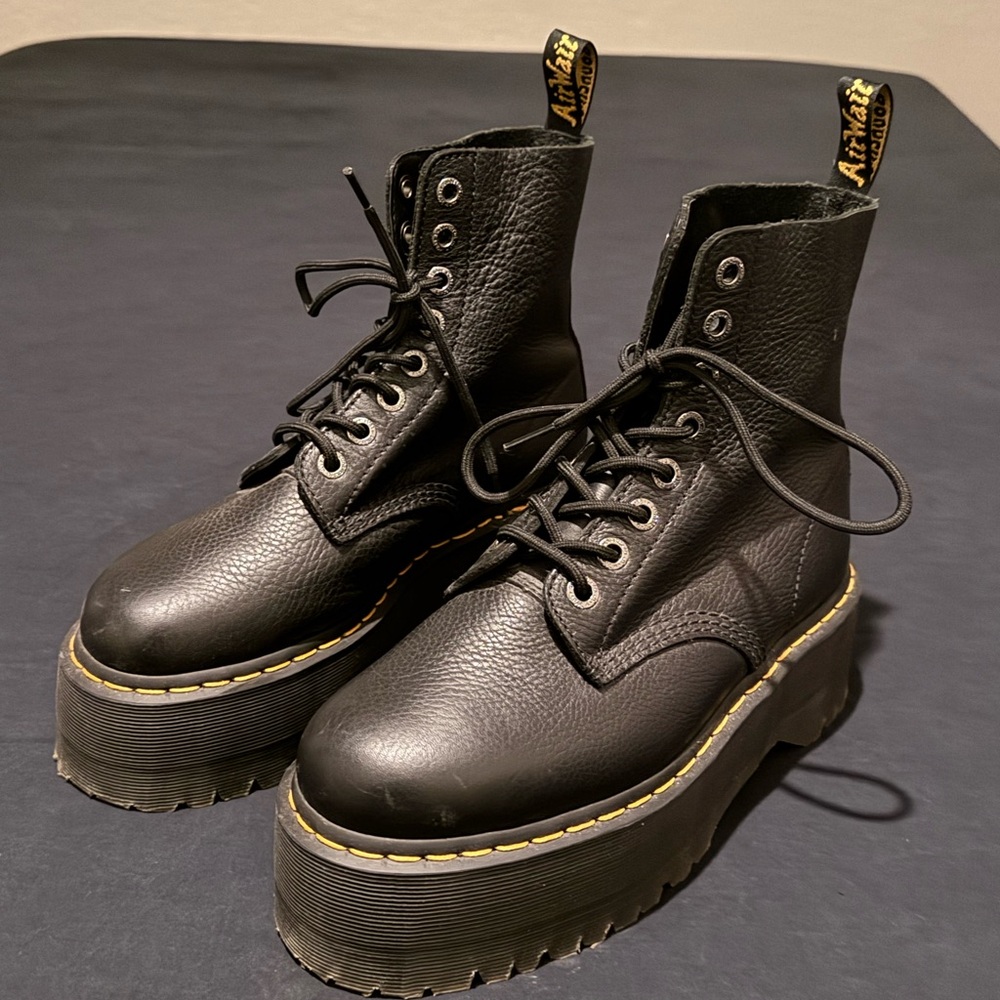 Leather Platform Doc Marten Boots 1460 Max Womens 41